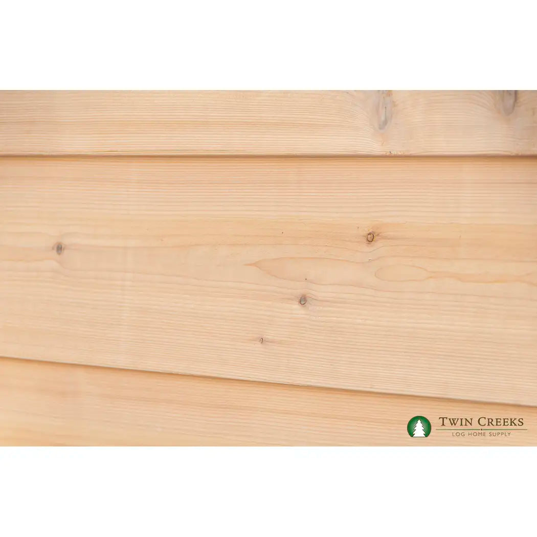 1x10 Western Red Cedar Plain Bevel Siding Installed from Angle Closeup