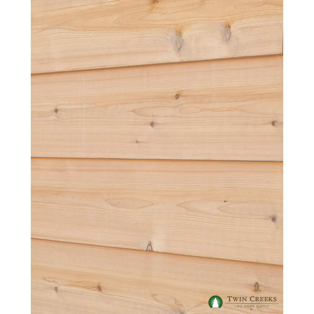 1x10 Western Red Cedar Plain Bevel Siding Installed from Angle