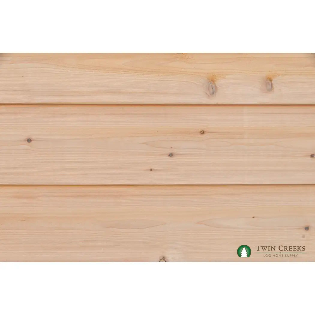 1x10 Western Red Cedar Plain Bevel Siding Installed Closeup