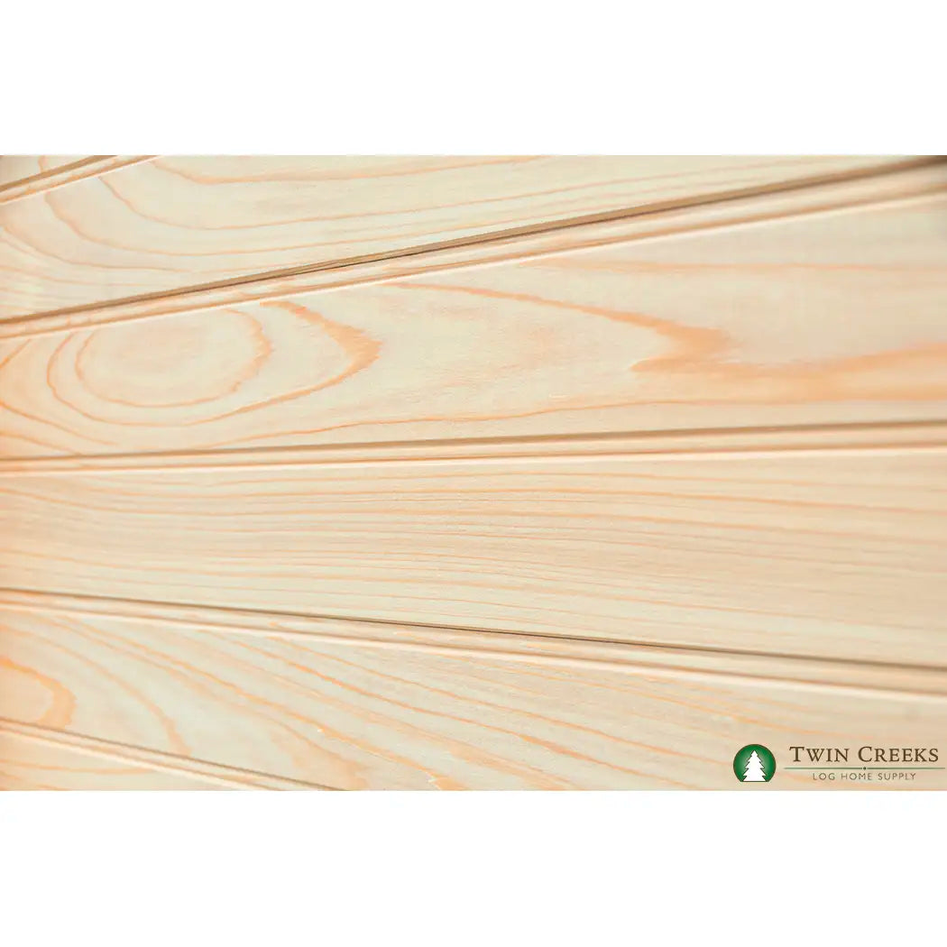 1x6 Cypress Tongue and Groove Select and Better Beaded Side - Close Angled View