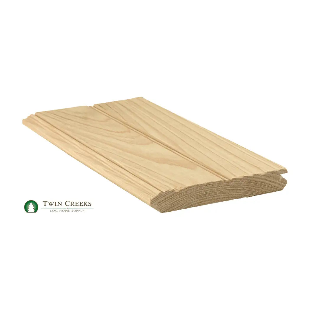 1x6 Cypress Tongue and Groove Beaded Side Profile Flat