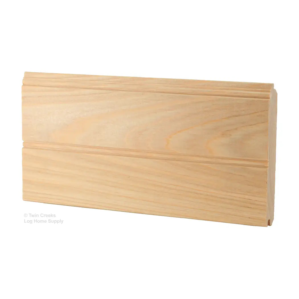 1x6 Cypress Tongue and Groove Select and Better Beaded Side Profile Studio Shot