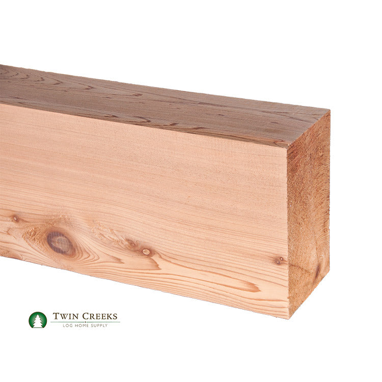 Western Red Cedar Beam - 8x12 - S4S - Product Shot - End Grain