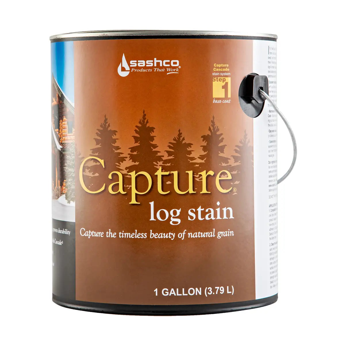 Sashco Capture Log Stain - 1 Gallon Pail