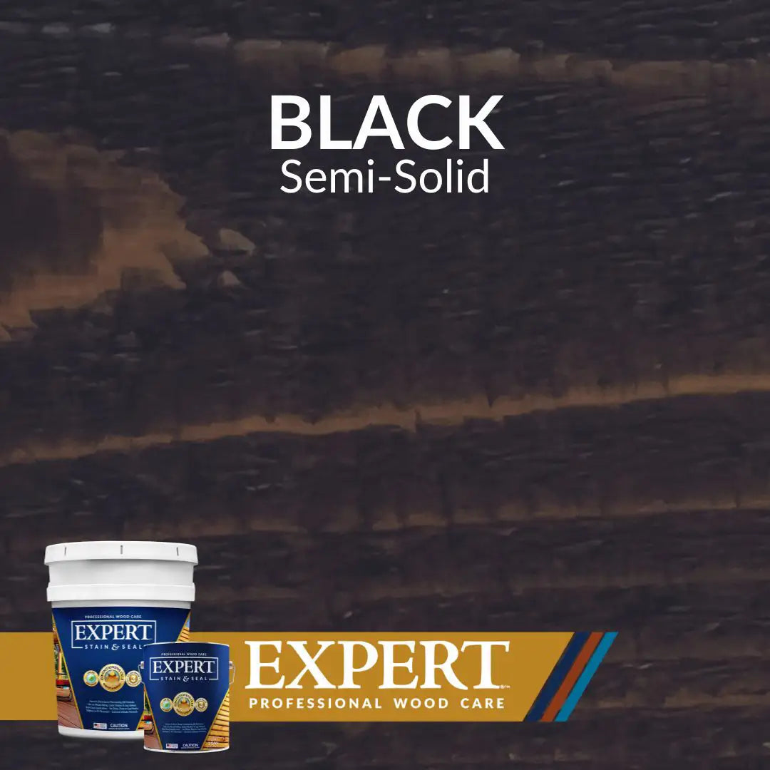 Expert Stains Semi-Solid Stain Swatch - Black