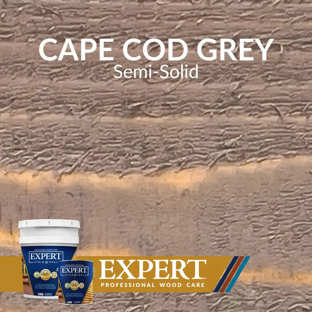 Expert Stains Semi-Solid Stain Swatch - Cape Cod Grey