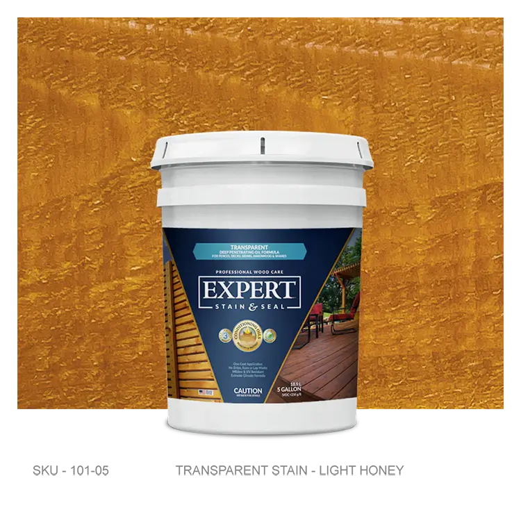 Expert Stains - Transparent Stain Swatch - 5 Gallon / Honey