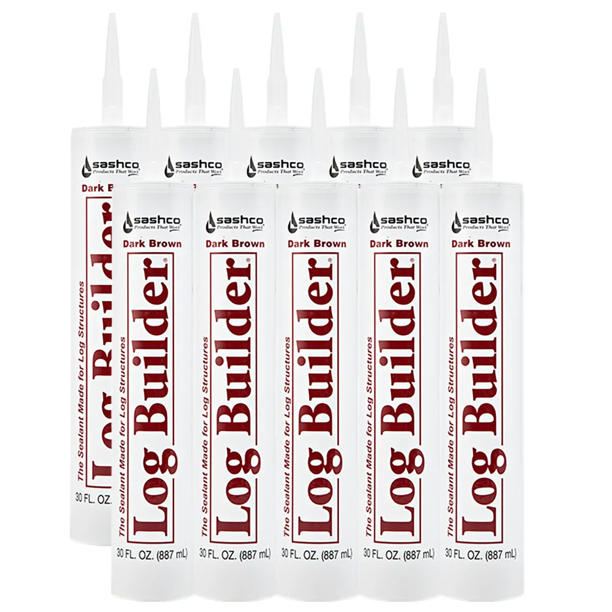Log Builder Caulk - (10) 30 Oz. Tubes