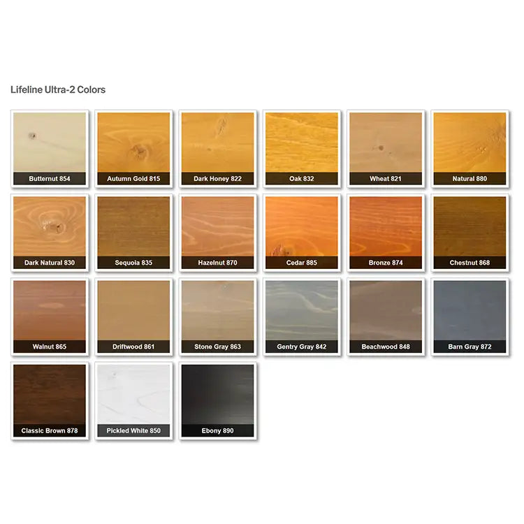 Lifeline Ultra-2 Color Chart