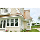 SBC Eastern White Cedar Shingles Factory-Finished Enviro Bleach Freshly Installed