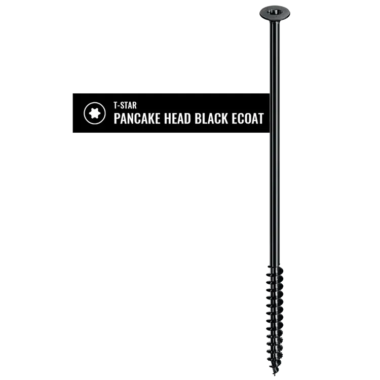 Spax Powerlag T-Star Pancake Head Screw with Black Ecoat