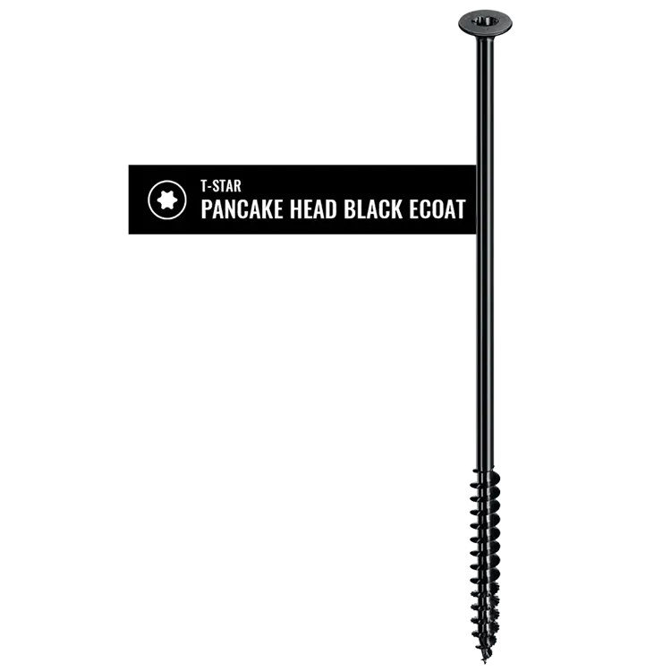 Spax Powerlag T-Star Pancake Head Screw with Black Ecoat 