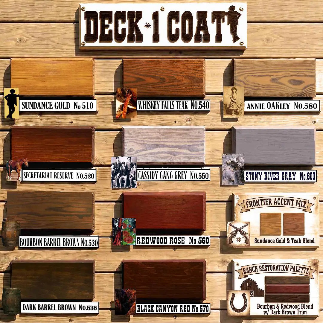Sundance Wood Stain Sealer Color Chart