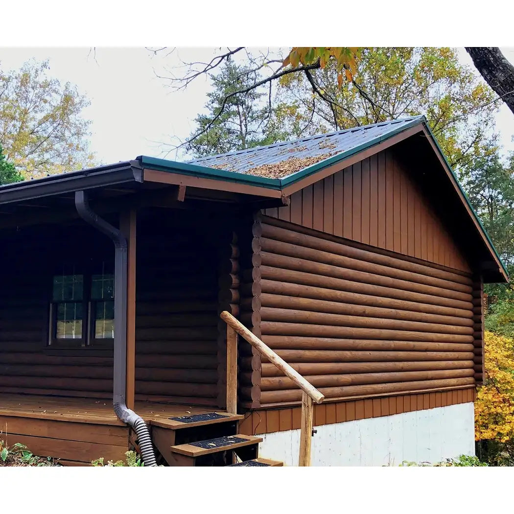 Cabin After Application - Bourbon Barrel Brown