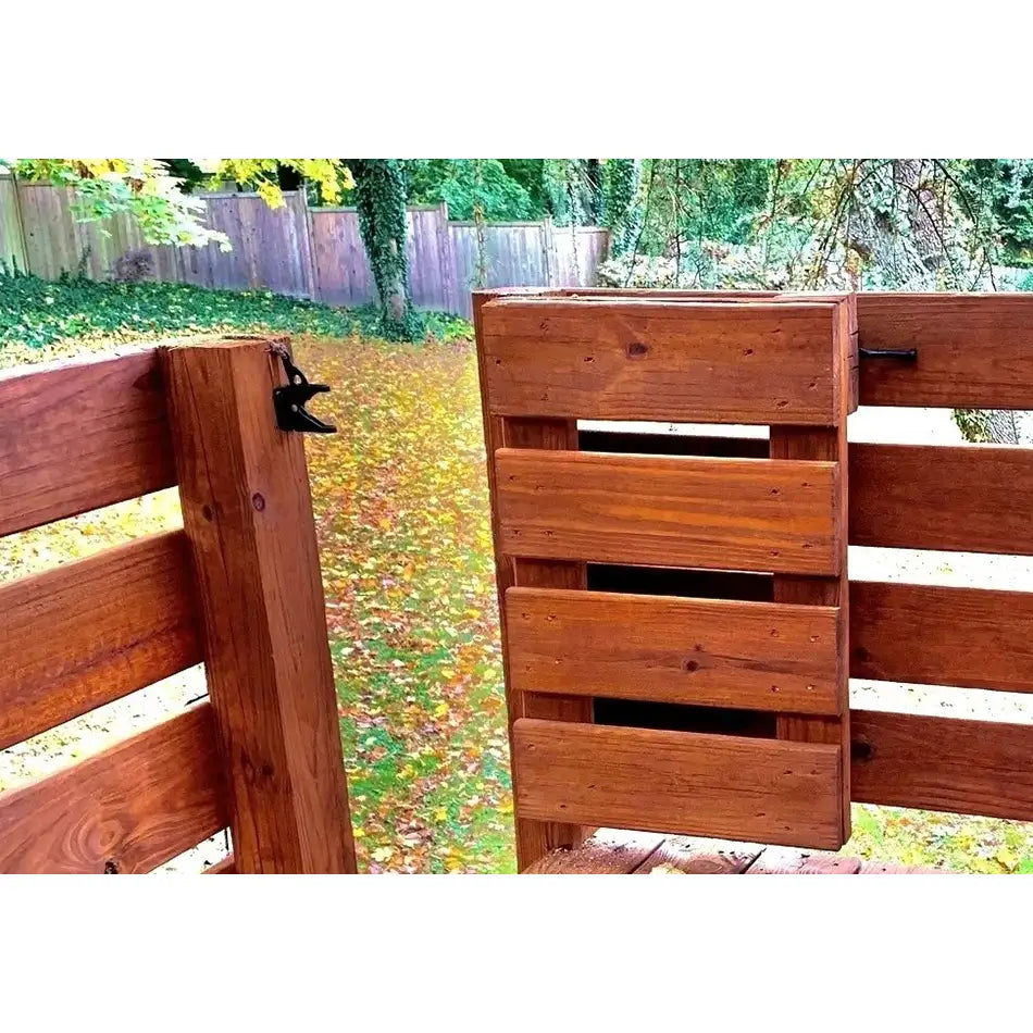 Sundance Wood Stain Sealer Applied To Gate - Whiskey Falls Teak