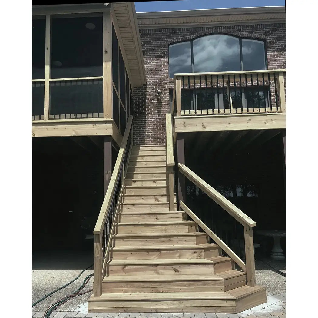 Sundance Wood Stain Sealer Stairs Before Application