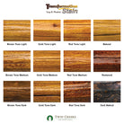 Transformation Log & Timber Stain Color Chart