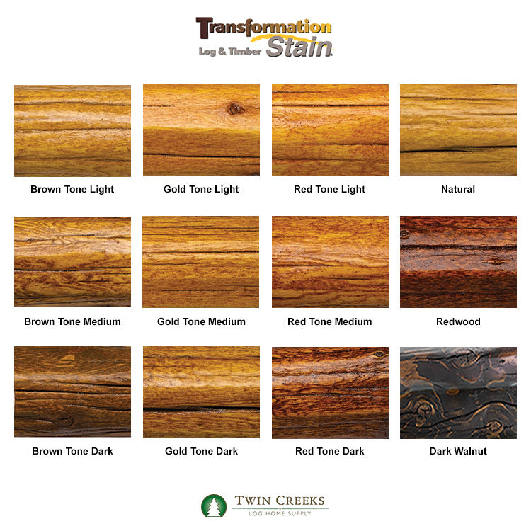 Transformation Log & Timber Stain Color Chart