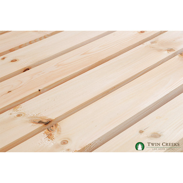 White Pine S4S Beam - Grain and Knot Structure