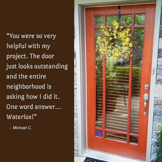 Waterlox Marine Satin Finish - Exterior Door Photo