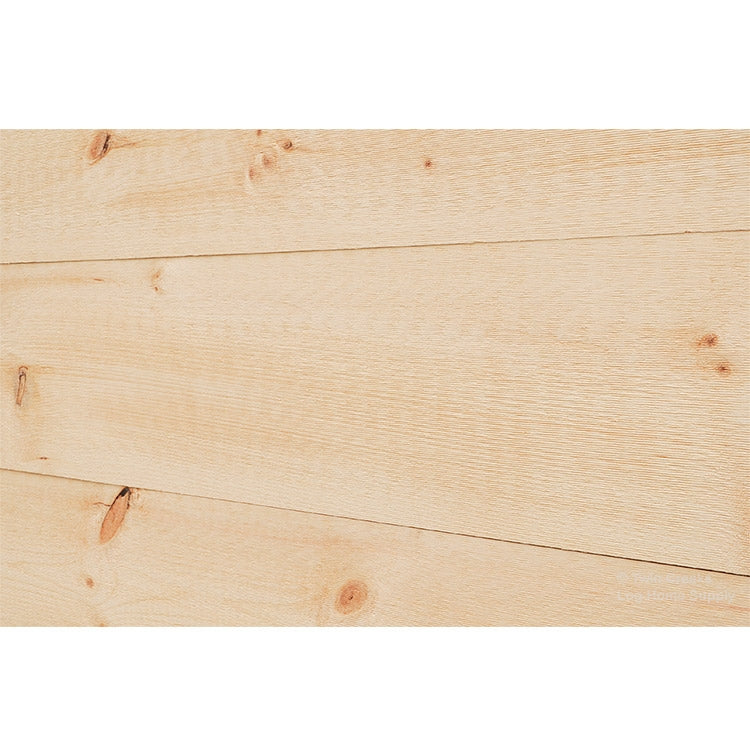 1x10 White Pine Shiplap Siding (Angled Installed Close Photo)