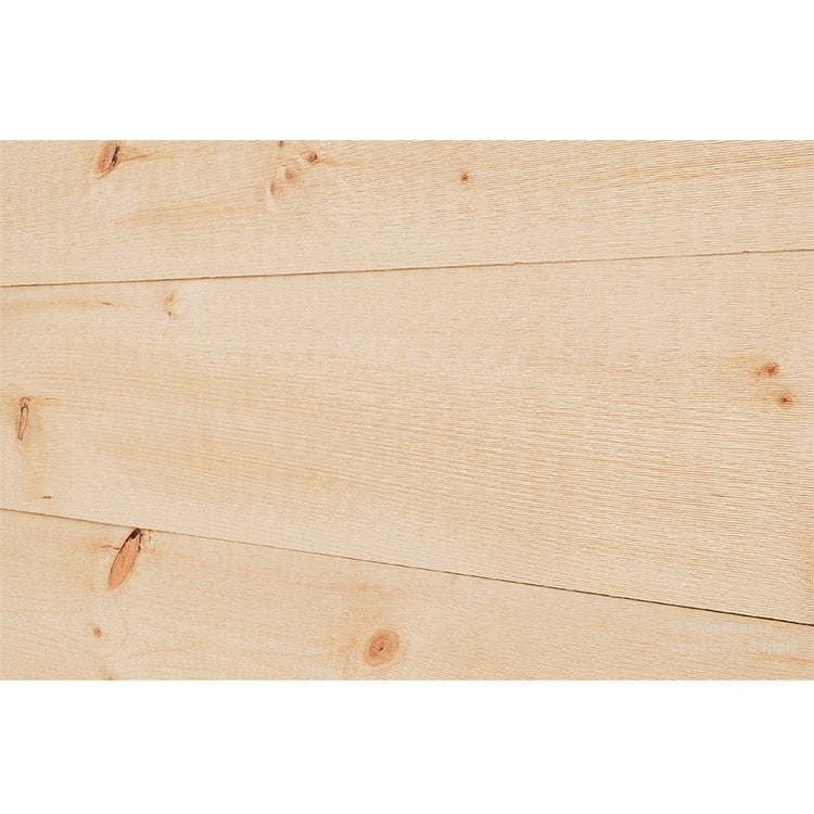 1x10 White Pine Shiplap Siding (Angled Installed Close Photo) 