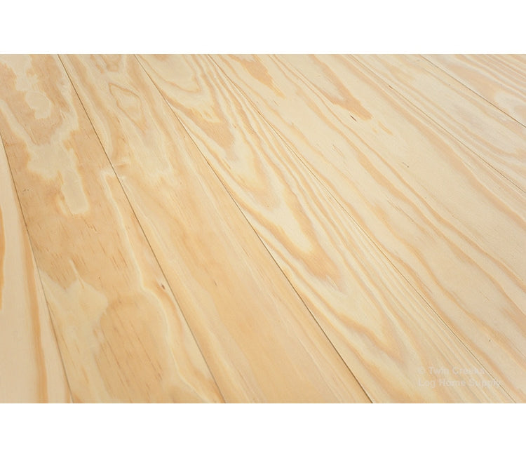1x4 Southern Yellow Pine T&G Flooring - C Grade (installed)