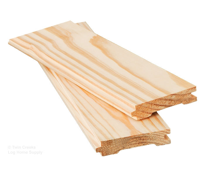 1x4 Southern Yellow Pine T&G Flooring - C Grade Stacked