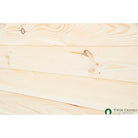 1x8 White Pine Shiplap Siding - Angled Close Wall Photo