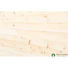 1x8 White Pine Shiplap Siding - Angled Wall Photo