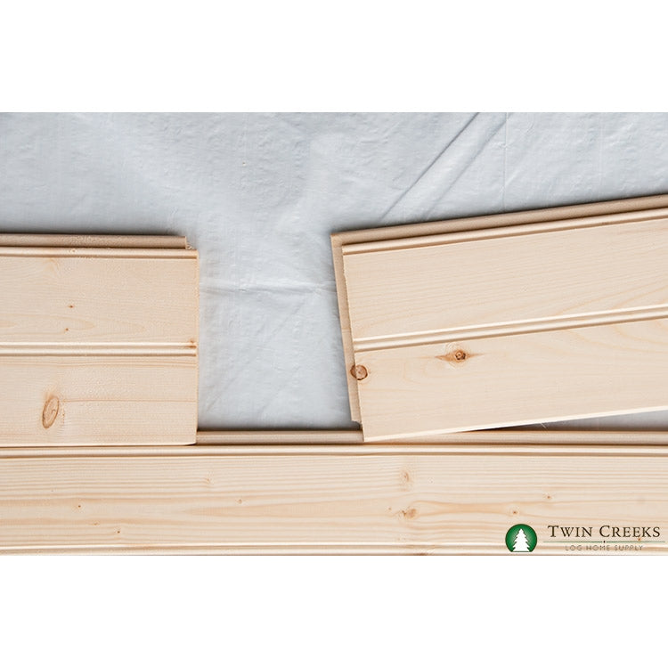 1x6 Spruce T&G Paneling: E&CB Wall Photo End Joint Detail