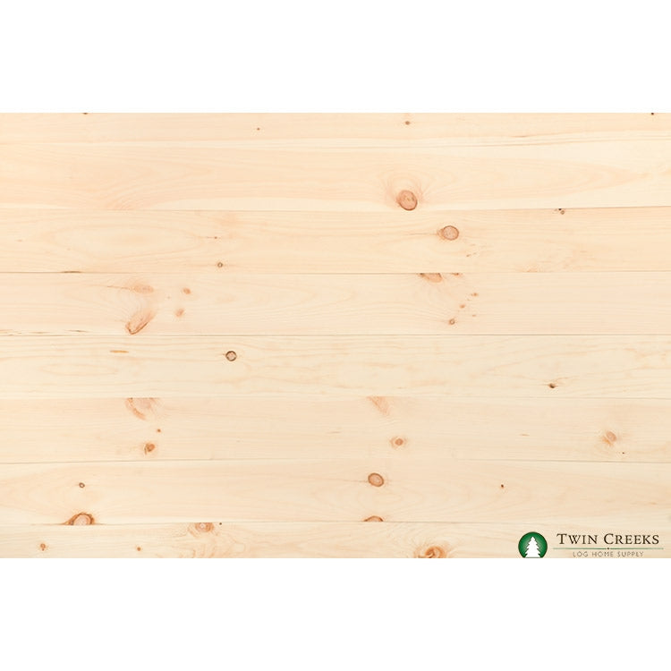 1x6 White Pine Center Matched T&G (Wall Front)