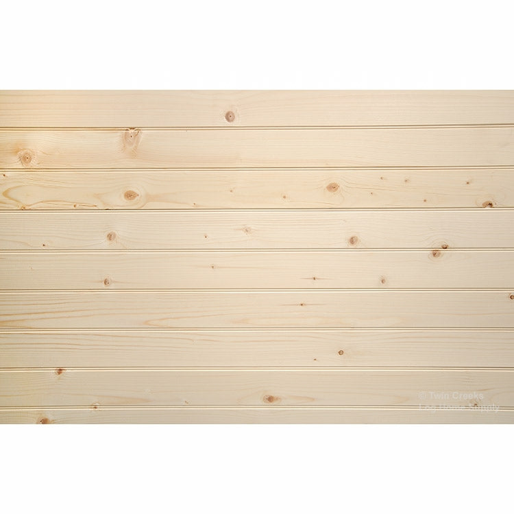 1x8 Spruce Tongue & Groove Paneling - Installed Beaded Face