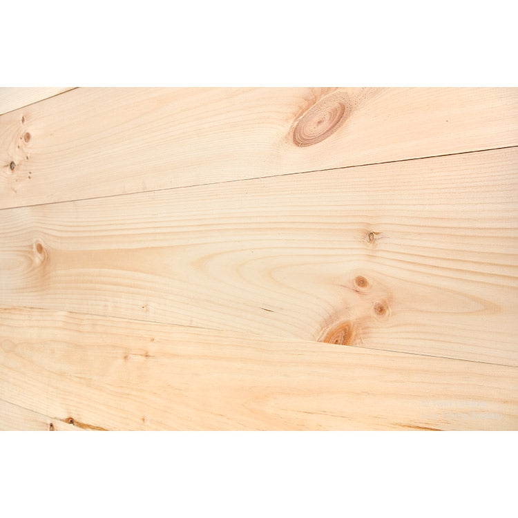 1x8 White Pine Tongue & Groove Shiplap Siding - Standard Grade (Close Angled Back Installed Photo)