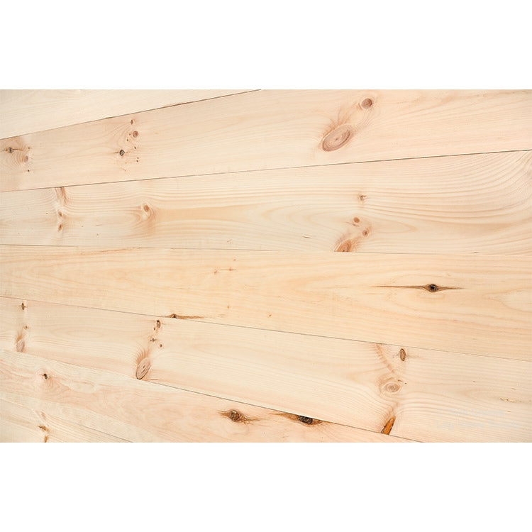 1x8 White Pine Tongue & Groove Shiplap Siding - Standard Grade (Angled Back Installed Photo)