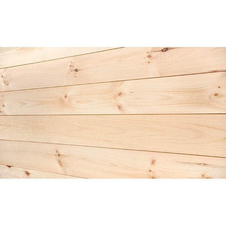 1x8 White Pine Tongue & Groove Shiplap Siding - Standard Grade (Angled Front Installed Photo)