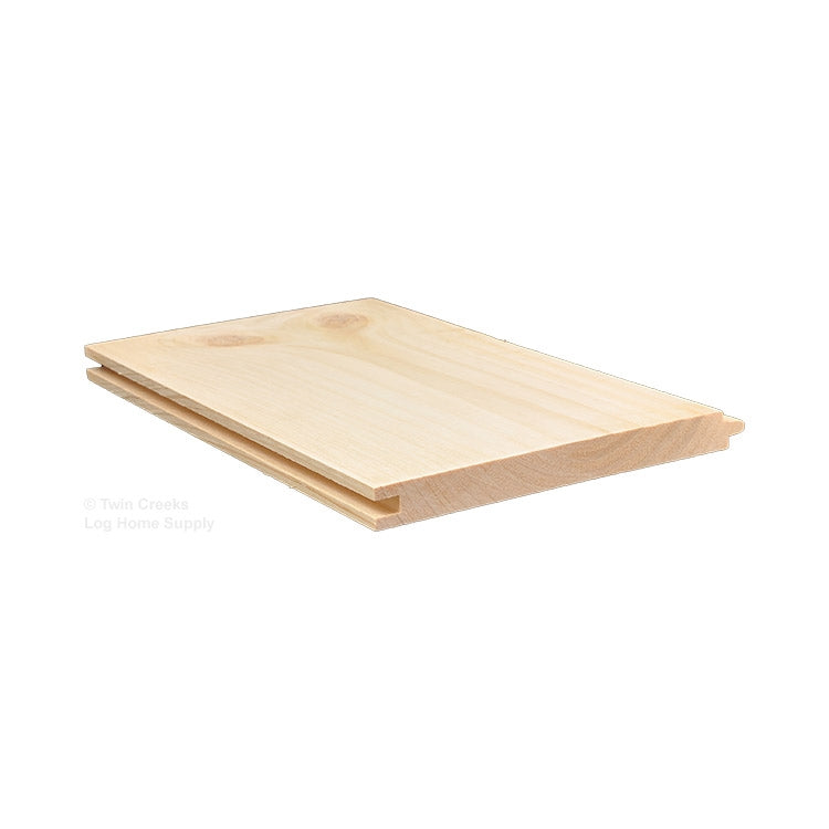 1x8 White Pine Tongue & Groove Shiplap Siding - Standard Grade (Profile Sample Photo)