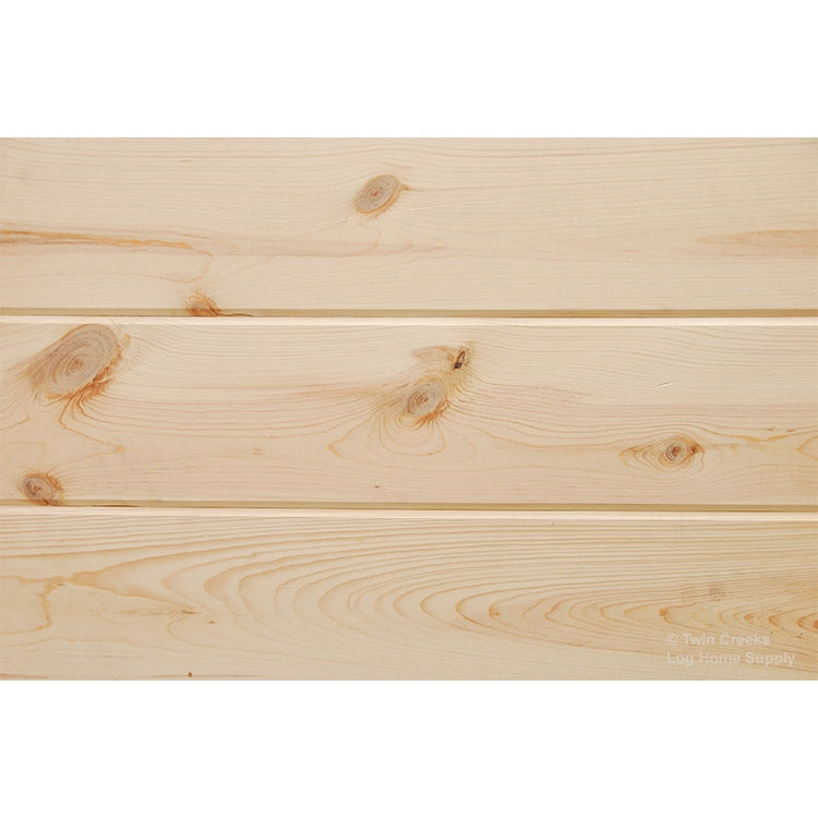 1x8 Ponderosa Pine T&G Installed Photo (Close Smooth Face)