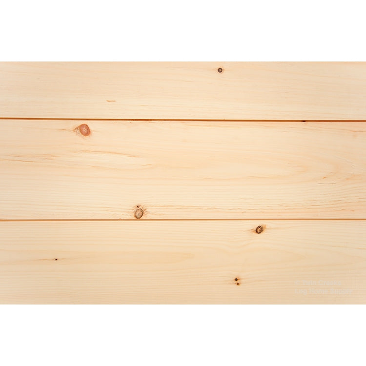 1x8 White Pine Shiplap - Close Installed