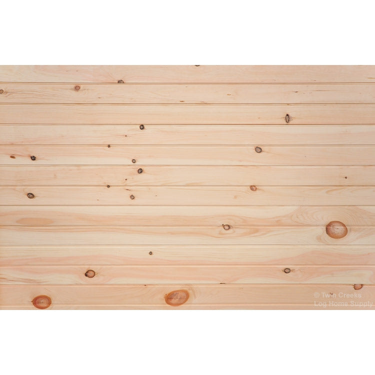 1x8 White Pine T&G - Wall Photo - Edge and Center Bead Side