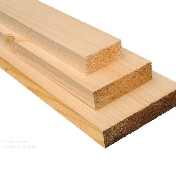 Eastern White Pine S4S (Various Widths Stacked)