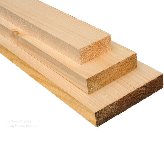 Eastern White Pine S4S (Various Widths Stacked)