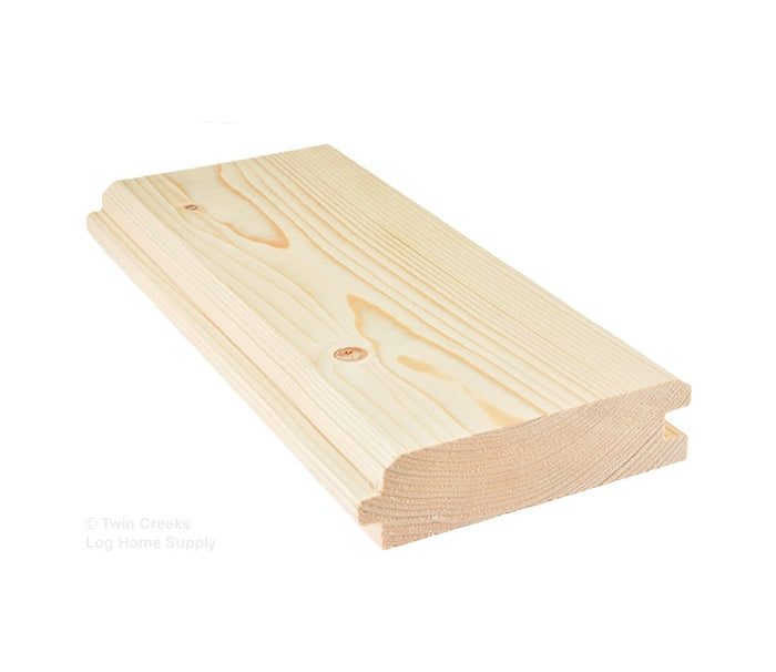 2x6 Spruce Tongue & Groove Paneling - "V" Groove Edge Profile