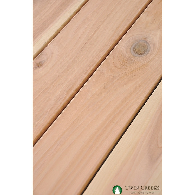 5/4x6 Western Red Cedar Radius Edge Decking (Installed)