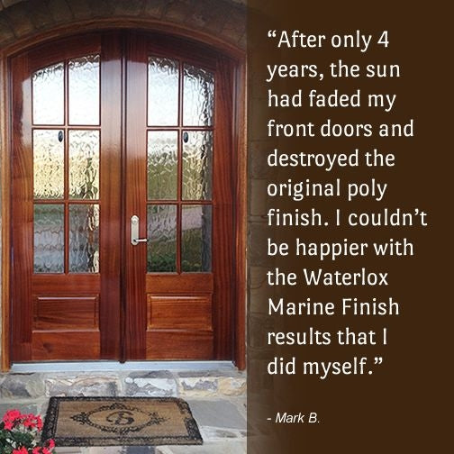Waterlox Marine Sealer and Finish - Front Door