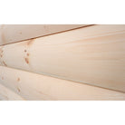 6x12 White Pine "D" Log (Installed Angled Close)