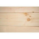 6x12 White Pine "D" Log (Installed Back Close)