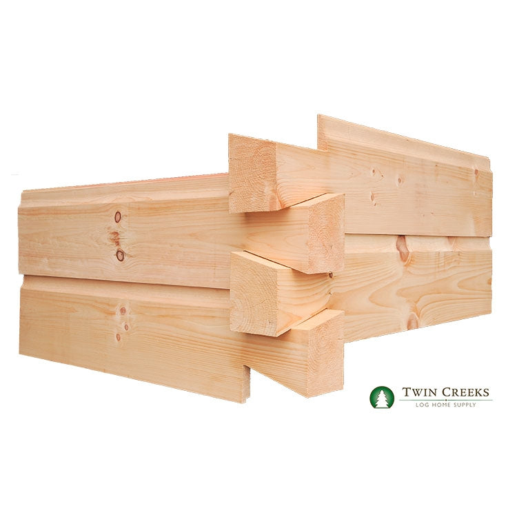 6x12 Dovetail False Corners - Stacked Pieces at Corner Joint