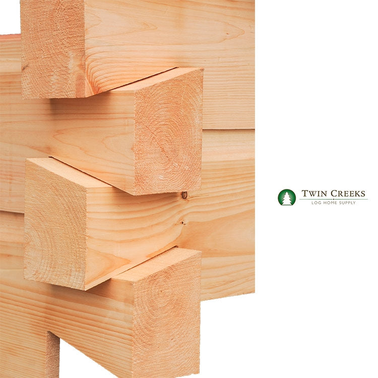 6x12 Dovetail False Corners - Close View of Corner Joint