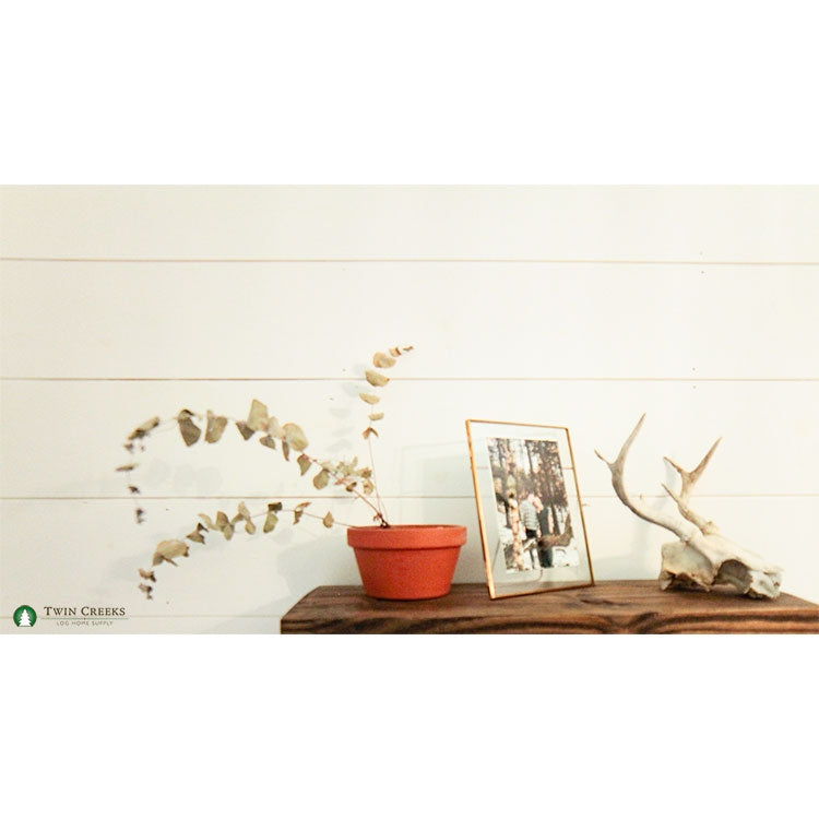 White Pine Shiplap Accented with Natural Wood Tones